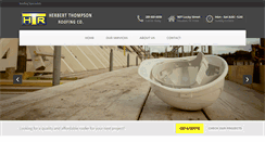 Desktop Screenshot of herbertthompsonroofing.com