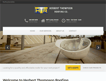 Tablet Screenshot of herbertthompsonroofing.com